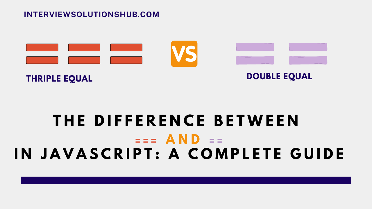The Difference Between === and == in JavaScript: A Complete Guide